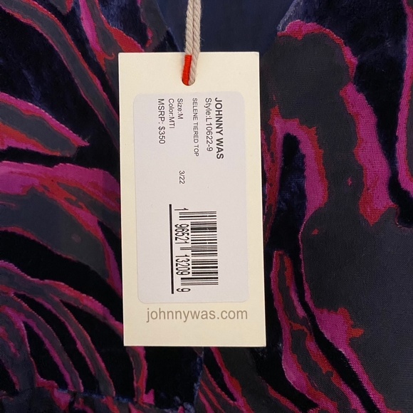 NWT Johnny Was Selene Tiered Top MEDIUM - Picture 11 of 12